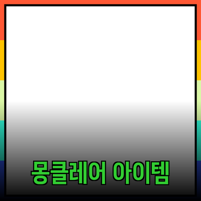 몽클레어 제품 소개: 스타일과 기능성을 갖춘 최고의 아이템