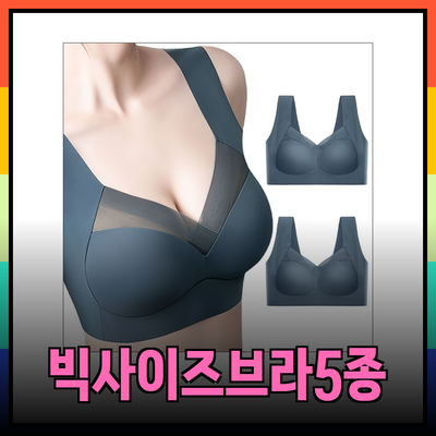 빅사이즈브라 추천! 편안함과 스타일을 모두 갖춘 브라 5종 리뷰